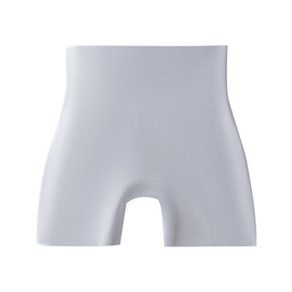 Seamless underwear for wedding photos, white flesh-colored pants to prevent exposure, women's butt lifting bottoming boxer briefs that can be worn outside, gray m
