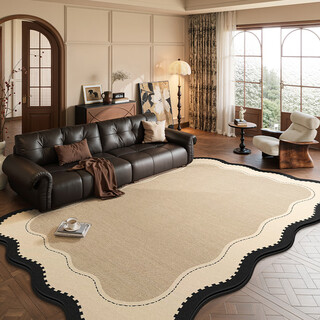 Y u-live carpet living room antique style 2025 new french retro no-wash wipeable light luxury high-grade floor mat special-shaped irregular s imitation cashmere-youshan 200 300cm hot-selling recommended size