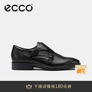 Ecco men's shoes 25th autumn new classic business leather shoes groom's wedding shoes urban milan 523334 black 52333401001 40
