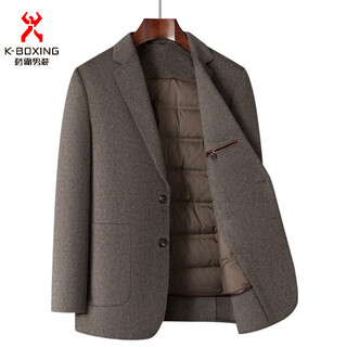 Kbxng jinba autumn and winter fur removable liner five-color small suit gray m