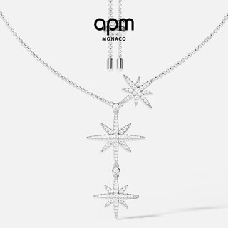 Apm monaco yang zi's same style six-pointed star necklace women's design clavicle chain gift girlfriend sweater chain