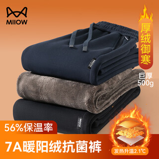 Повседневные брюки catman, мужские теплые бархатные плюс бархатные утолщенные осенне-зимние антибактериальные теплые молодежные универсальные спортивные штаны, мужские брюки