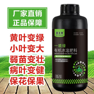 Yellow leaf one spray green leaf fertilizer vegetable household nutrient solution chlorophyll green leaf universal water-soluble fertilizer upgraded version fast-acting one spray green concentrated and strengthened original solution one spray green concentrated and strengthened original solution 1000g*1 bottle