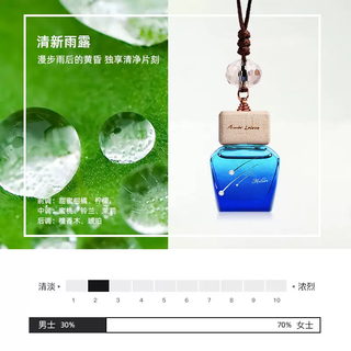 Yusenyi aimuluer meteor high-end car perfume pendant car perfume hanging essential oil originating in france blue meteor fresh rain dew 1g