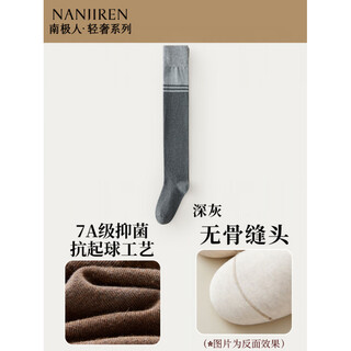 Antarctic rayon over-the-knee socks for women, pressure knee pads, long thigh socks, autumn and winter jk socks, women's high socks, anti-slip, long-staple cotton, dark gray, one size fits all, micro-pressure for slimming_7a level