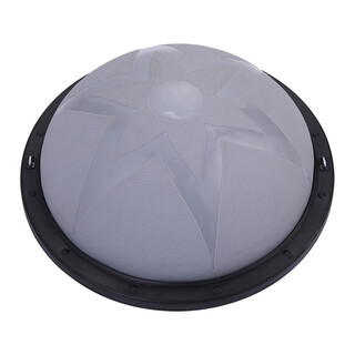 58cm frosted wave speed ball, thickened foot explosion-proof semicircle balance ball, yoga studio pilates home fitness equipment, 58cm lily gray