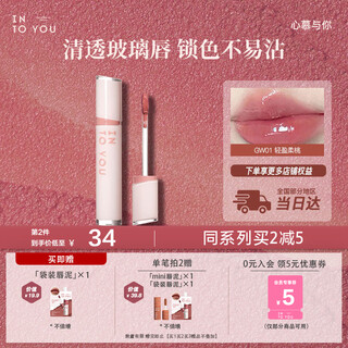 Into you huang zihongfan's same style lip glaze mirror gloss lip glaze lipstick lip mud birthday gift souvenir for girlfriend gw01