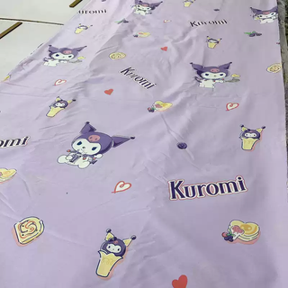 Yongfan customized pure cotton cartoon small quilt cover cushion cover kindergarten primary school mattress cover quilt cover children's bedding three-piece twill kuromi kindergarten three-piece quilt cover 120*150cm mattress cover 60*135cm pillowcase 30*50cm