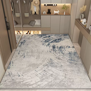 Yusenyi floor mat entry door mat entrance carpet household entry mat sliding living room level entrance floor mat can be cutted blues no. 1 80cmx120cm