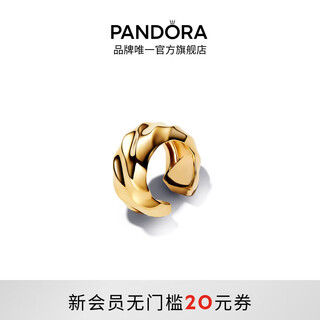 Pandora (pandora) essence natural wave ear cuff gold open design unisex temperament birthday gift for girlfriend gold one size
