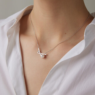 Zunding pearl-s925 silver seawater pearl chinese south pearl white pearl pendant (including chain) 7-8mm white