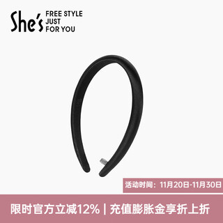 She s akiko dopamine simulated silk satin hair hoop hair clip hair press headband hair accessories birthday gift for girlfriend black g0