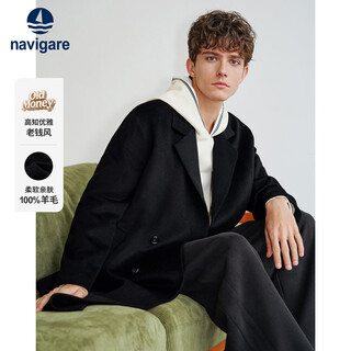 Navikel italian dinghy 25 autumn and winter new men's long woolen coat full wool coat 1341475501