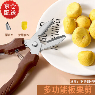 Multifunctional chestnut shears, chestnut peeling tool, chestnut shelling tool, chestnut knife, chestnut shears, chestnut shears + chestnut claws + 2 armors