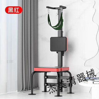 电动颈椎牵引器家用抗阻颈部康复固定护颈椅全自动拉伸倒立椅 新款多功能电动颈椎牵引倒立凳黑