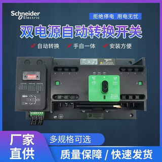 Schneider wangao dual power automatic transfer switch 63a125a4p/pc level isolation switch 25a 2p