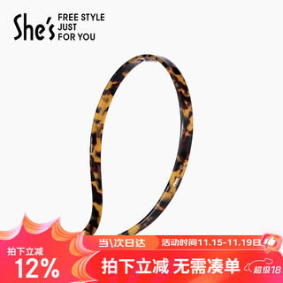 She s akiko hair accessories, fashionable and versatile pressed and broken hair headband, retro tortoiseshell color headband, birthday gift for girlfriend