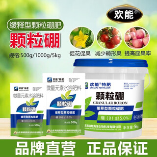 Genuine granular boron to increase production of citrus fruit trees, corn, wheat, soybeans and vegetables granules slow-release agricultural water-soluble fertilizer 500g