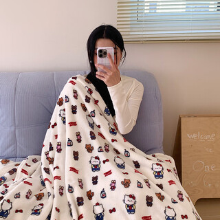 Fantasy coral plush blanket towel quilt office nap sofa blanket student lunch break air conditioning blanket cover blanket shawl winter overalls kitten double-sided milk velvet soft and delicate 70x100cm nap children's blanket a-grade baby quality