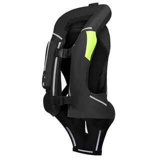 Huanqiu motorcycle airbag vest inflatable anti-fall reflective vest racing cycling wear-resistant airbag suit newly upgraded tail extension - black comes with 2 gas bottles s