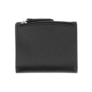 Maison margiela fw25 light luxury men's portafoglio con logo wallet black one size
