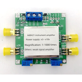 Ad8421 amplifier module instrumentation amplifier vermeer microv small signal shield box single and dual power supply dual power supply series