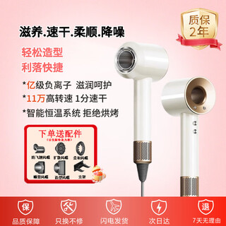 Selected leifen hair dryer home silent negative ion high power hair dryer hair dryer home constant temperature hair care series hair salon new high wind hair dryer ceramic white comes with stand cord length 1.8 meters