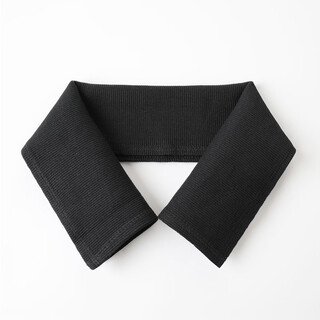 Fat donglai's same style down jacket collar protector, anti-dirty collar protector, cotton thread sleeve, knitted collar, men's and women's cotton coat, black fine thread collar