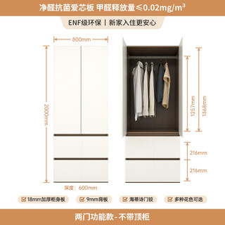 Oppein flat door cabinet master bedroom combination cabinet enf grade whole house custom wardrobe overall bedroom light custom wardrobe customization