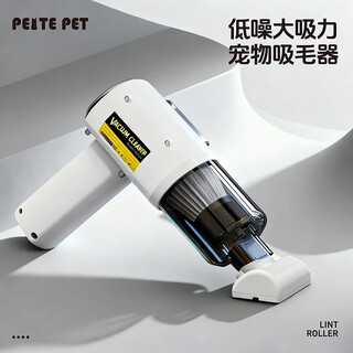Peite pet cat hair cleaner pet electric hair cleaner cat hair dog hair vacuum cleaner wireless sofa bed cat hair remover white silver-5c power battery