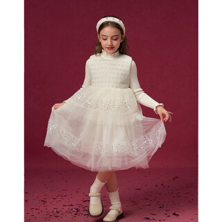 Montagut children's clothing girls heavy industry sequined small fragrant dress suit new year's gown princess dress older children's birthday princess dress