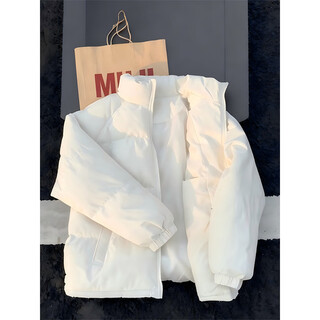 Cantu cleanfit stand collar short down down jacket men's winter american high-quality cotton jacket thickened warm cotton jacket apricot l