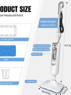 Sanqihu high temperature steam mop new household electric portable water spray cleaning machine suction mop integrated floor washing us standard