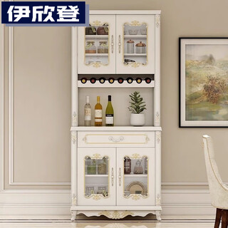 Ixinden new light luxury sideboard high cabinet integrated wall wine cabinet kitchen storage cabinet home living room multi-functional storage cabinet european style 100*40*200