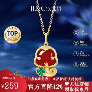 Il&co youke good luck cute snake zodiac year snake silver necklace for girl birthday and new year gift for girlfriend and wife agate zodiac year snake necklace