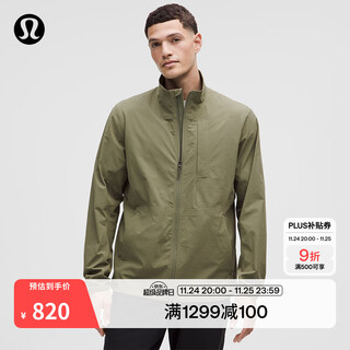 Lululemon丨sojourn men's windproof jacket lm4alts laurel green l