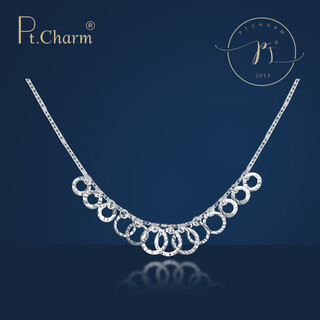 Pt.charm platinum necklace pt950 platinum set chain women's confession balloon platinum necklace for valentine's day for girlfriend and wife in stock national inspection certificate 3.9-4.0g