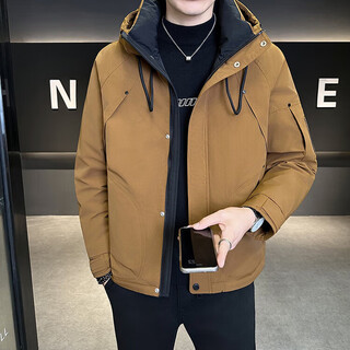 The same outdoor men's down jacket winter thickened 2025 new trendy brand high-end cold-proof large size huangka 4xl