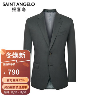 Announcement bird business suit (top) straight flat lapel suit for men ebb233238u grass green 48b