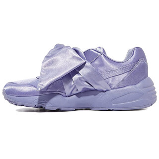 Puma (puma) fashionable leather shock-absorbing support low-top running shoes women's lavender purple bow retro 36