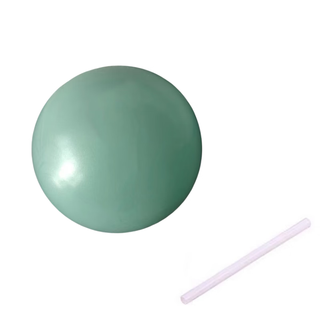 Yoga ball small ball thickened explosion-proof pilates 25cm fitness ball slimming pregnant women postpartum repair cyan + blow tube 150g thickened more yoga ball sizes