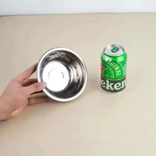 Yusenyi 304 stainless steel drain basket, vegetable basin, rice washing sieve, fruit basket, household draining rice basin, 14cm mini