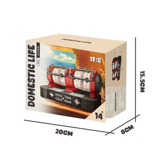 日历台历积木复古拼装创意益智玩具摆件摆件儿童礼物 旋转日历积木（含迷你小台历）