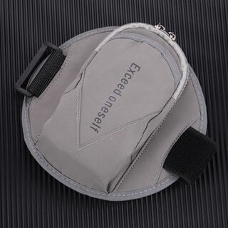 Meigeyan running mobile phone bag outdoor men's and women's arm bag universal arm strap sports mobile phone arm sleeve wrist gray