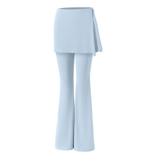 Fake two-piece yoga pants, new sports pants, butt curtains, pilates fitness wear, training running suit, women's tops, yue bailan two-piece set/detachable skirt pants s