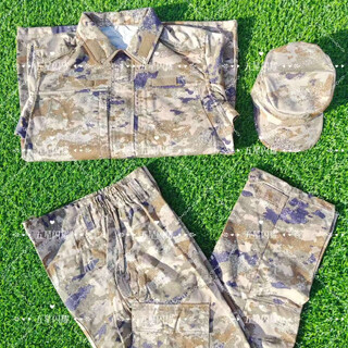 New genuine original camouflage uniform winter and summer outdoor anti-scratch and wear-resistant dirty work training suit sand-colored winter clothes and hats hat code message 175/92-96