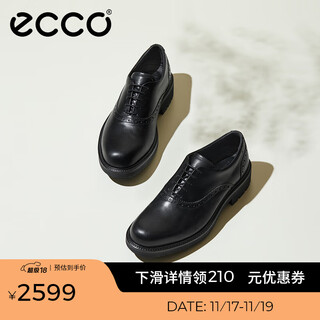Ecco oxford shoes men's shoes men's leather shoes cowhide casual leather shoes city oslo 550284 black 55028401001 40