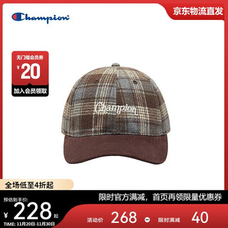 Champion us champion 2025 new peaked cap for men and women casual sun protection sports hat 25fwa16 brown brown mic
