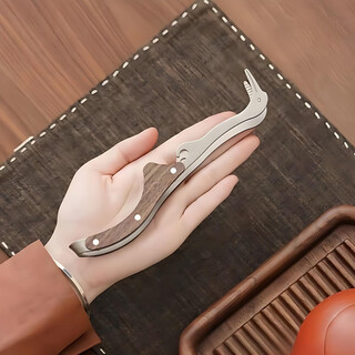 Haoxu stainless steel tea clip, anti-slip and anti-scalding clip, tea set accessories, tea ceremony tea set, tea clip, tea cup clip, tea ceremony tea set accessories, stainless steel crane tea clip 1 piece, heat-insulated and anti-scalding