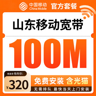 China unicom (unicom) shandong instalación de banda ancha móvil king kong mobile paquete de banda ancha única de 100 millones de 320 yuanes por un año, sin tarifa de instalación
